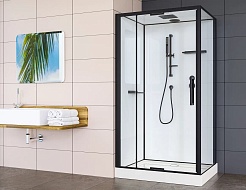 Esbano Душевая кабина EST-RASPA-128 120x80 профиль чёрный – фотография-2